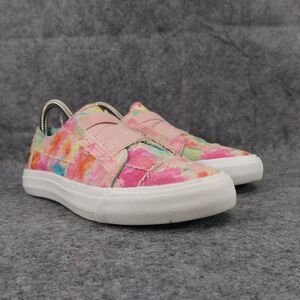 Blowfish Shoes Womens 6.5 Sneakers Slip On Marley Rainwater Canvas Casual Pink